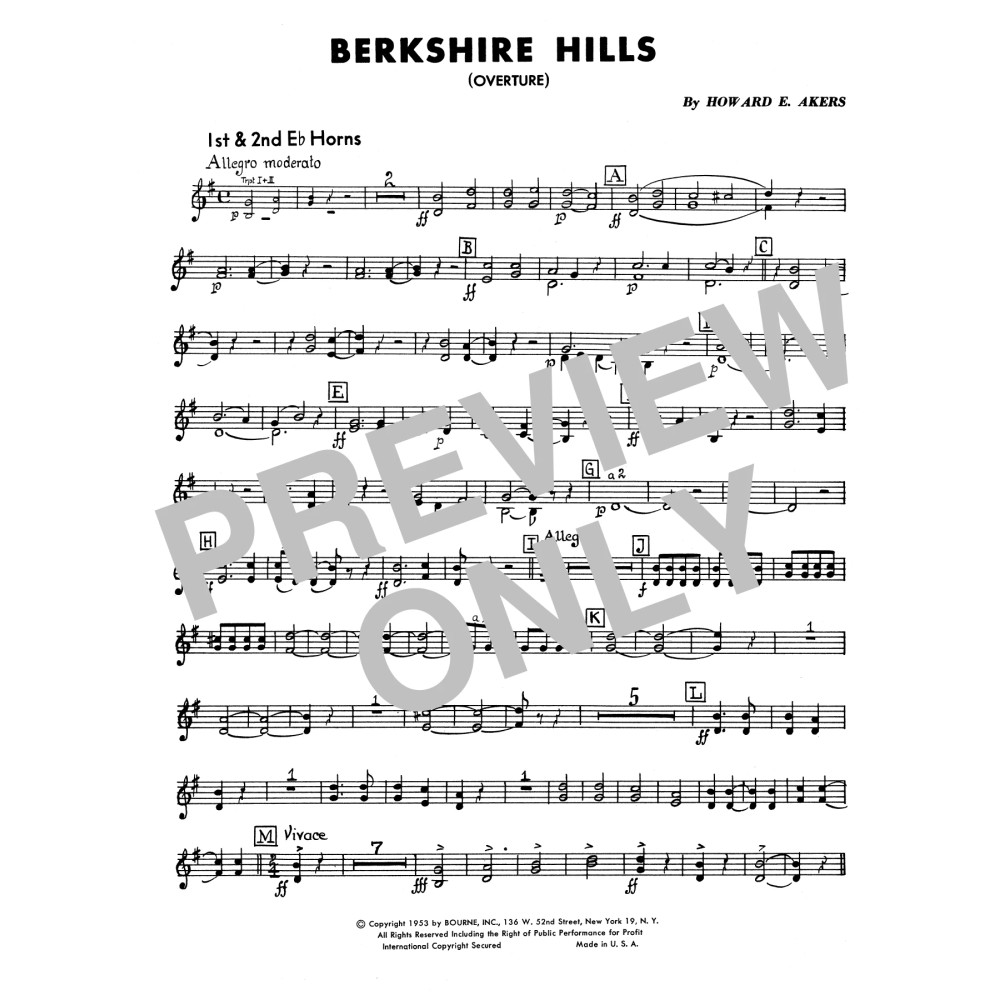Berkshire Hills - 1st & 2nd Eb Horns