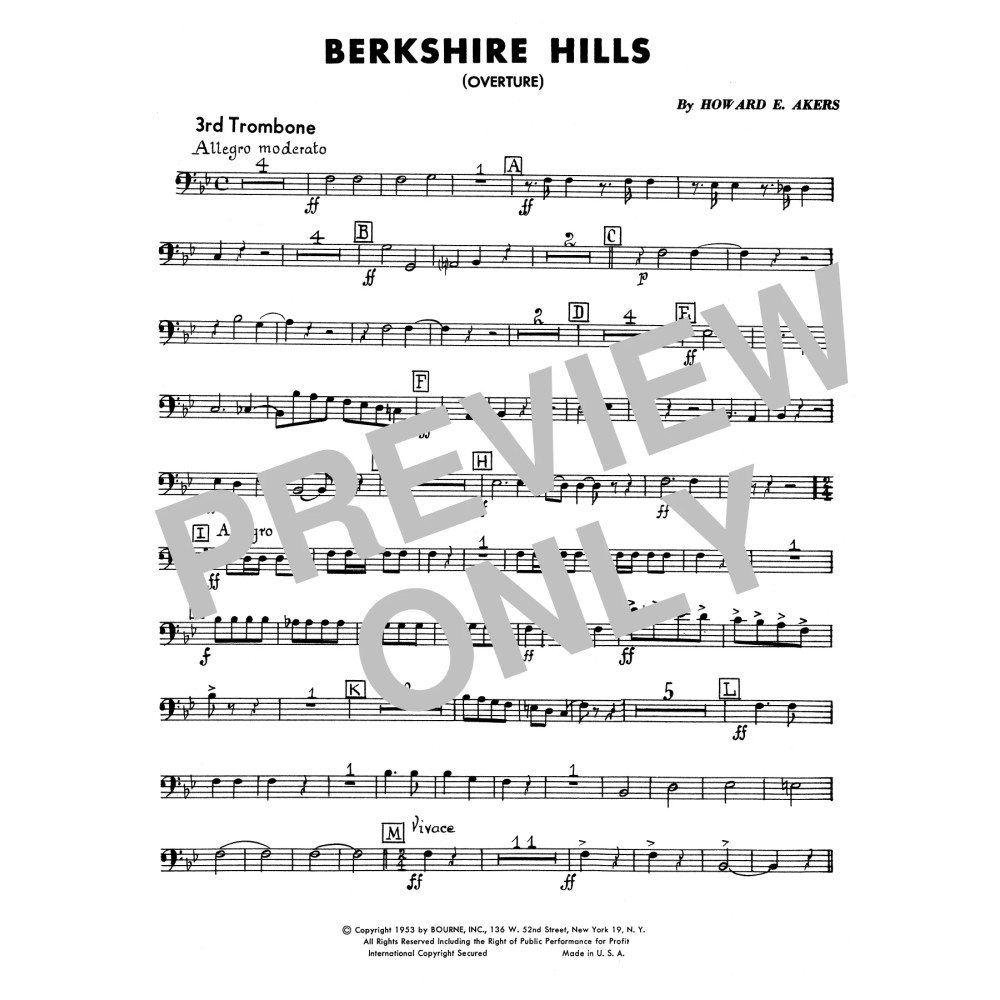 Berkshire Hills - Trombone 3,4