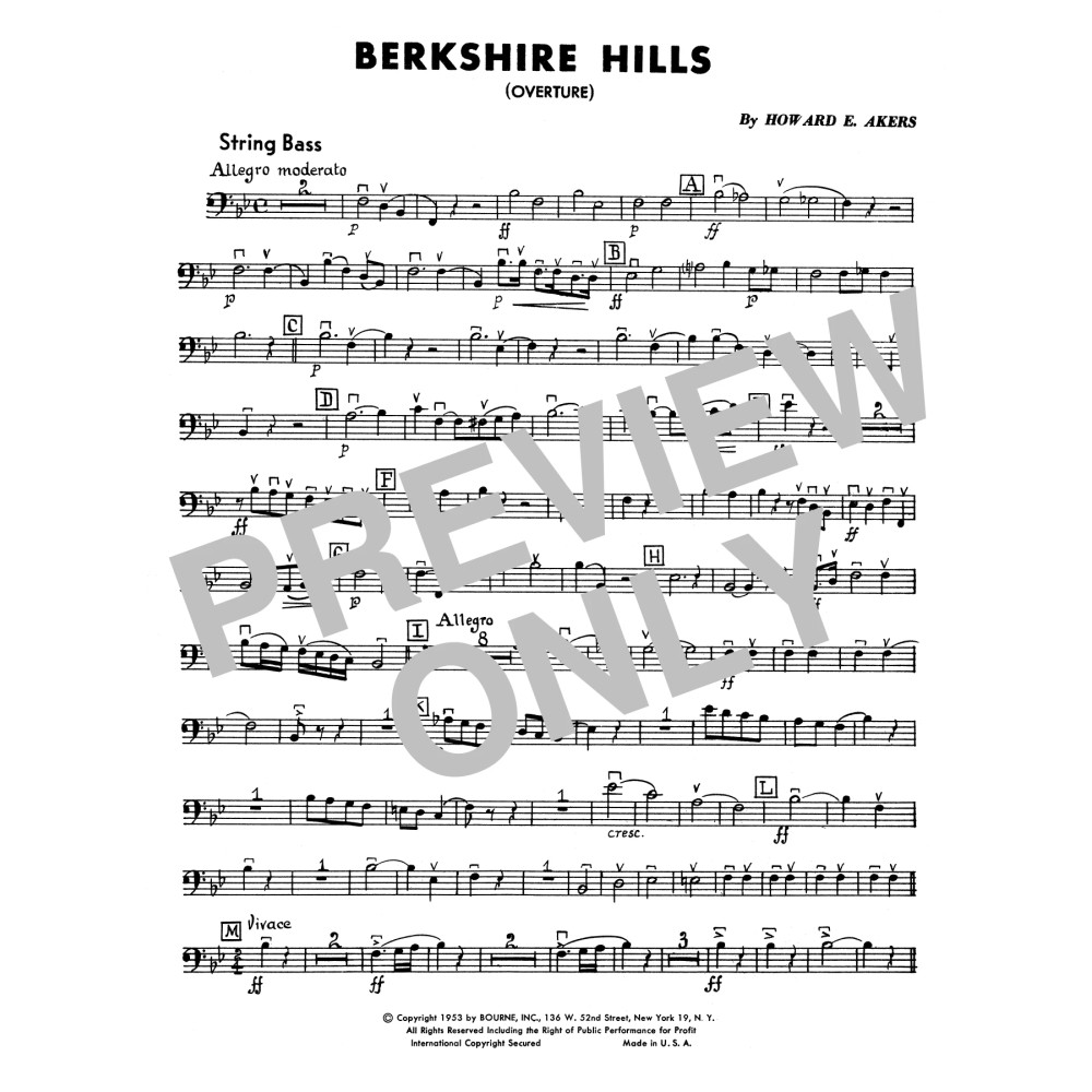 Berkshire Hills - String Bass