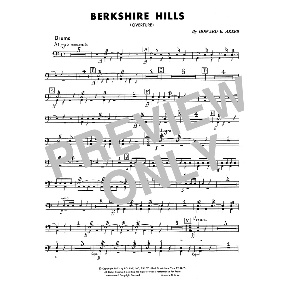 Berkshire Hills - Drums