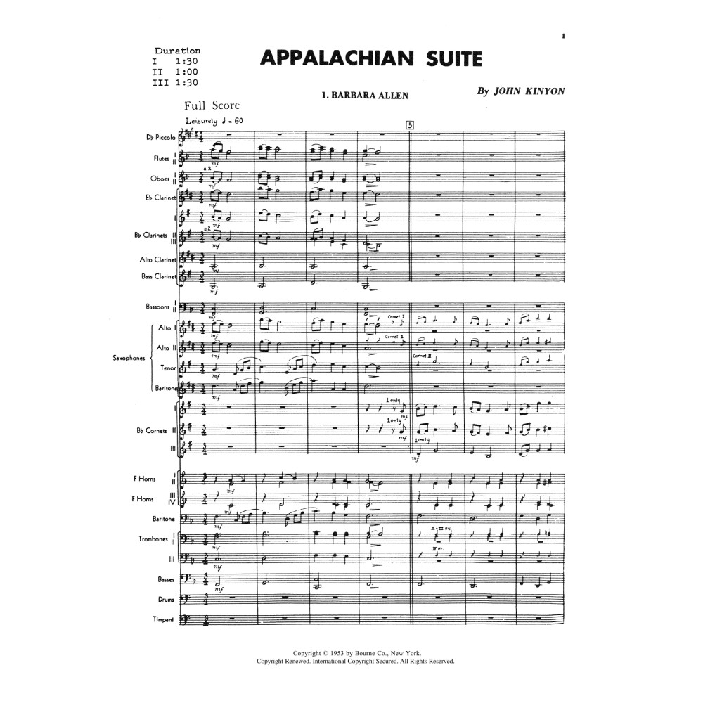 Appalachian Suite - Full Score