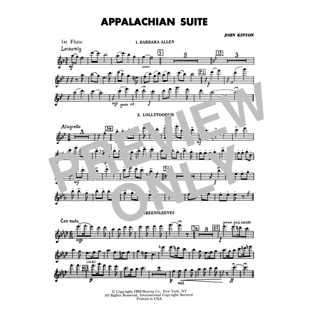 Appalachian Suite - 1st Flute