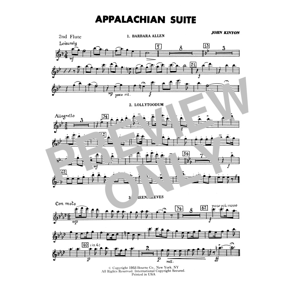 Appalachian Suite - 2nd Flute
