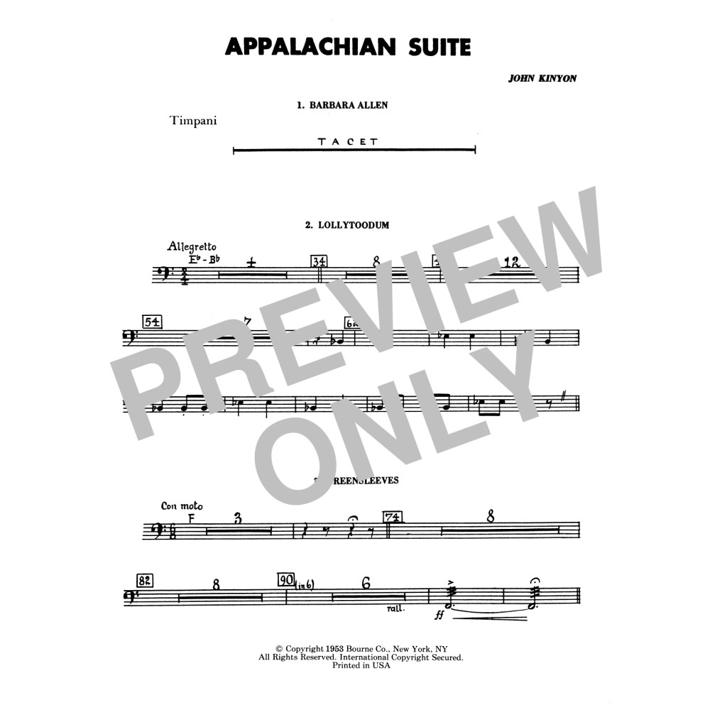 Appalachian Suite - Timpani