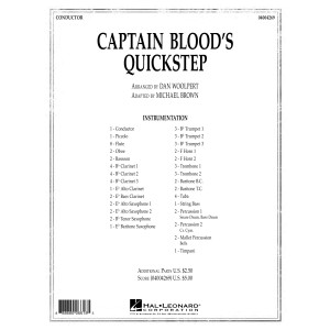 Captain Blood's Quickstep - Conductor Score (Full Score)