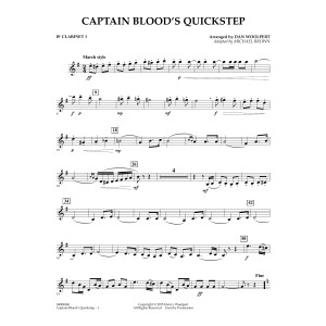 Captain Blood's Quickstep - Bb Clarinet 1