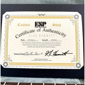 ESP KH-2 Kirk Hammett Signature 2021 Black Custom Shop
