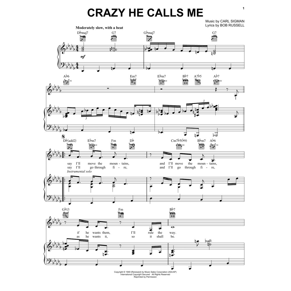 Crazy She Calls Me