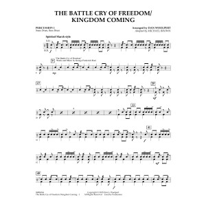 The Battle Cry of Freedom/Kingdom Coming - Percussion 1