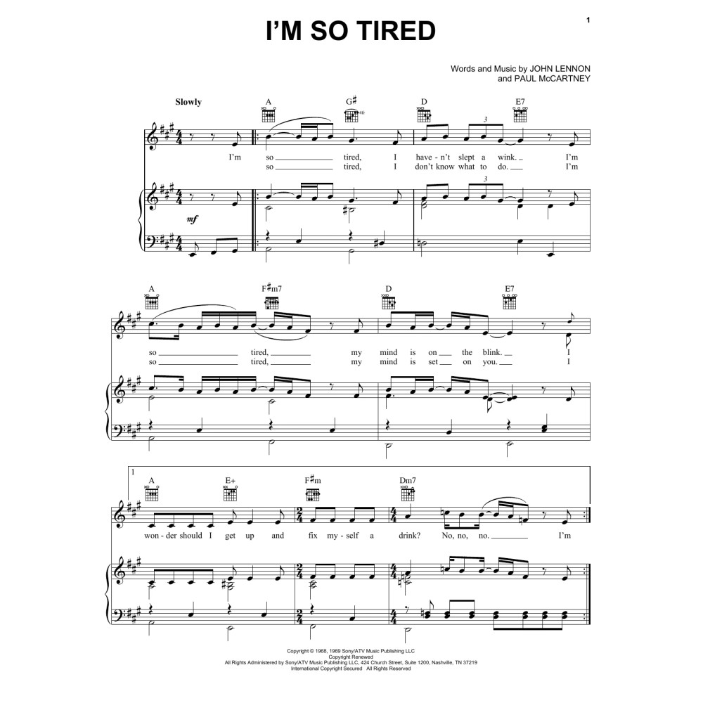 I'm So Tired