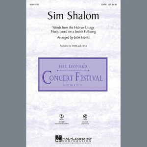 Sim Shalom - Full Score