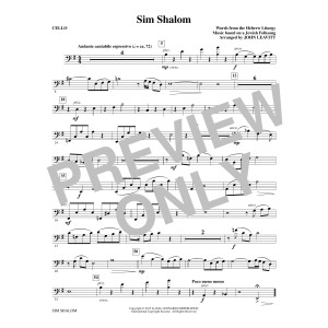 Sim Shalom - Cello
