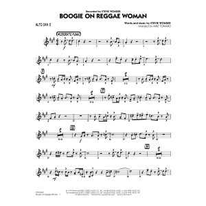Boogie On Reggae Woman - Alto Sax 2