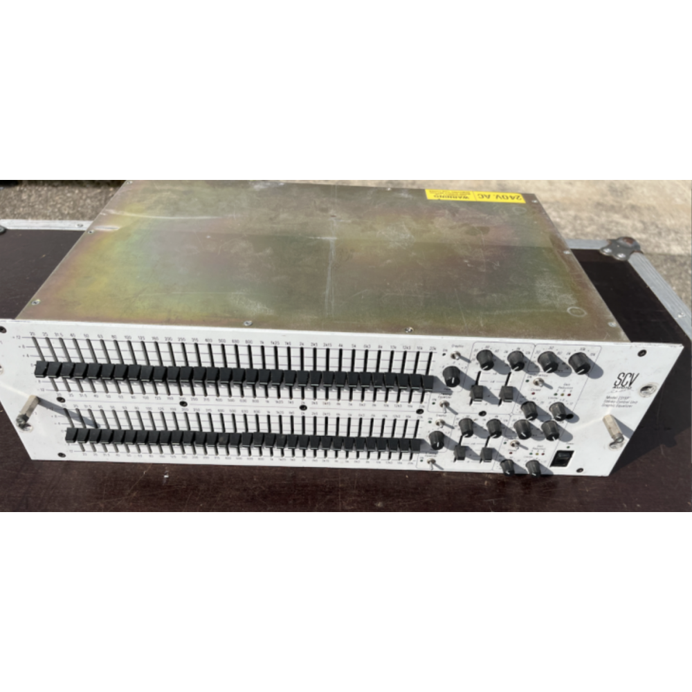 SCV AUDIO EQ231SP - Doble ecualizador gráfico de 31 bandas (20 - 20kHz +/- 15 dB)