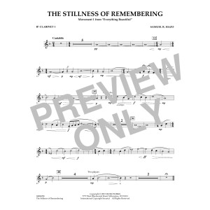 The Stillness of Remembering - Bb Clarinet 1