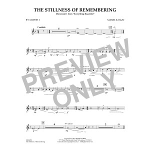 The Stillness of Remembering - Bb Clarinet 2