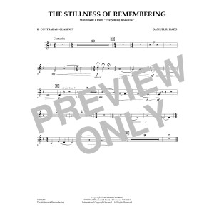 The Stillness of Remembering - Bb Contra Bass Clarinet