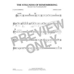 The Stillness of Remembering - Eb Alto Saxophone 2