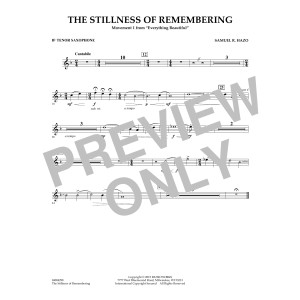 The Stillness of Remembering - Bb Tenor Saxophone