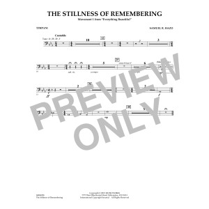 The Stillness of Remembering - Timpani