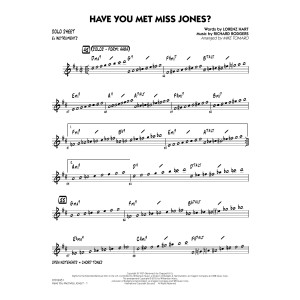 Have You Met Miss Jones? - Eb Solo Sheet