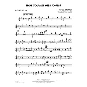 Have You Met Miss Jones? - Alternate Alto Sax