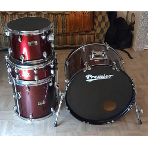 First acoustic drum set