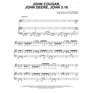 John Cougar, John Deere, John 3:16