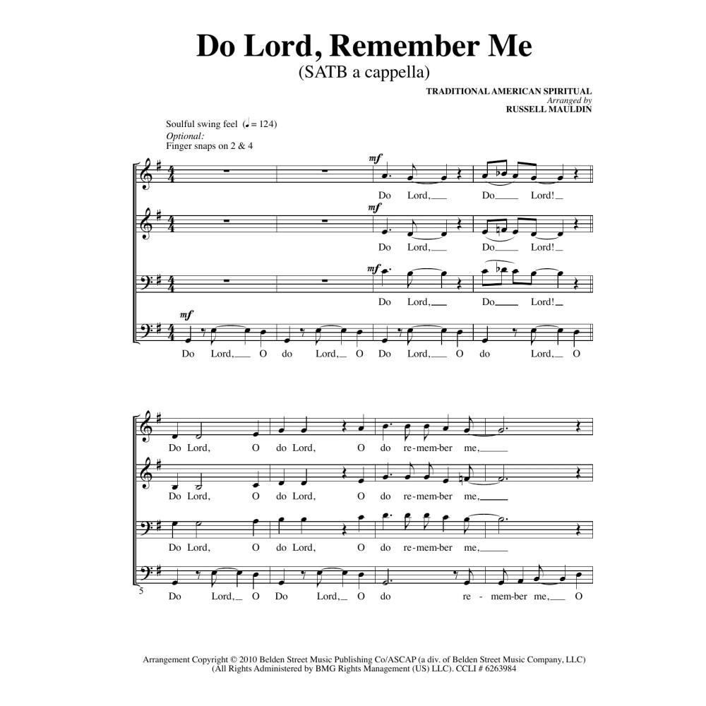 Do Lord, Remember Me