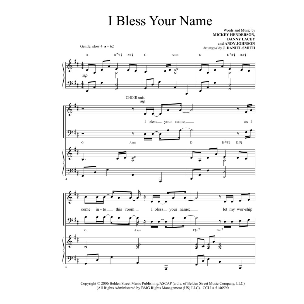 I Bless Your Name