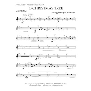 O Christmas Tree - Bb Clarinet 2