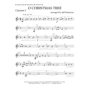 O Christmas Tree - Bb Clarinet 3