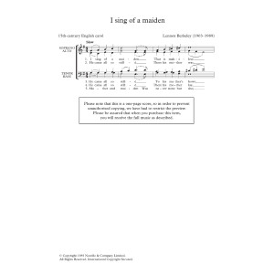 I Sing Of A Maiden (arr. Lennox Berkeley)
