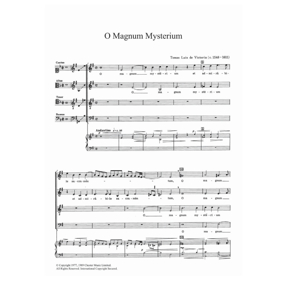 O Magnum Mysterium