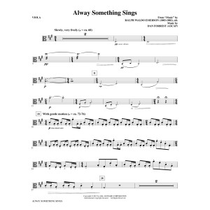 Alway Something Sings - Viola