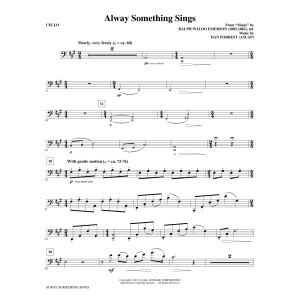 Alway Something Sings - Cello