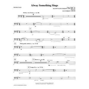 Alway Something Sings - Double Bass