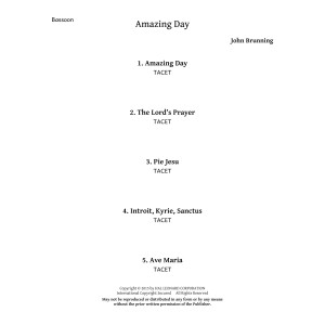 Amazing Day - Bassoon