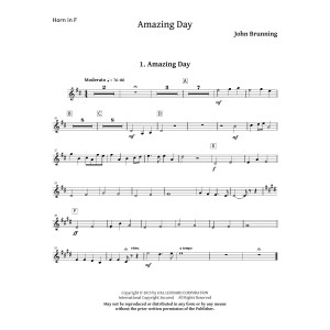 Amazing Day - F Horn