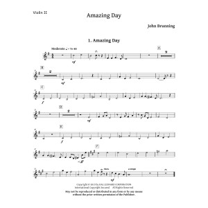 Amazing Day - Violin 2