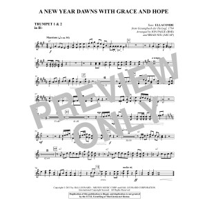 A New Year Dawns with Grace and Hope - Bb Trumpet 1,2
