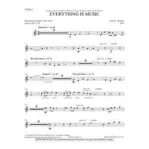 Everything Is Music - Violin 1