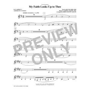 My Faith Looks Up To Thee - Bb Clarinet 2 (sub. A Cl. 2)