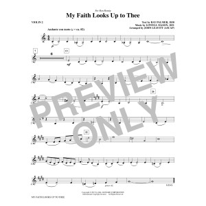 My Faith Looks Up To Thee - Violin 2