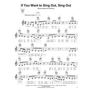 If You Want To Sing Out, Sing Out