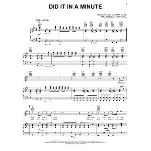 Did It In A Minute