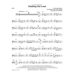 Thinking Out Loud (arr. Ed Lojeski) - Bass