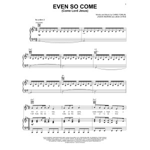 Even So Come (Come Lord Jesus) (feat. Kristian Stanfill)