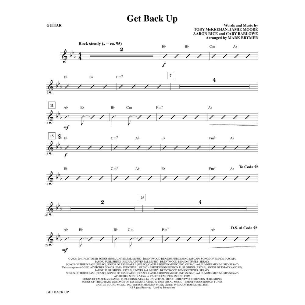 Get Back Up - Guitar