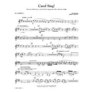 Carol Sing! - Bb Clarinet 2
